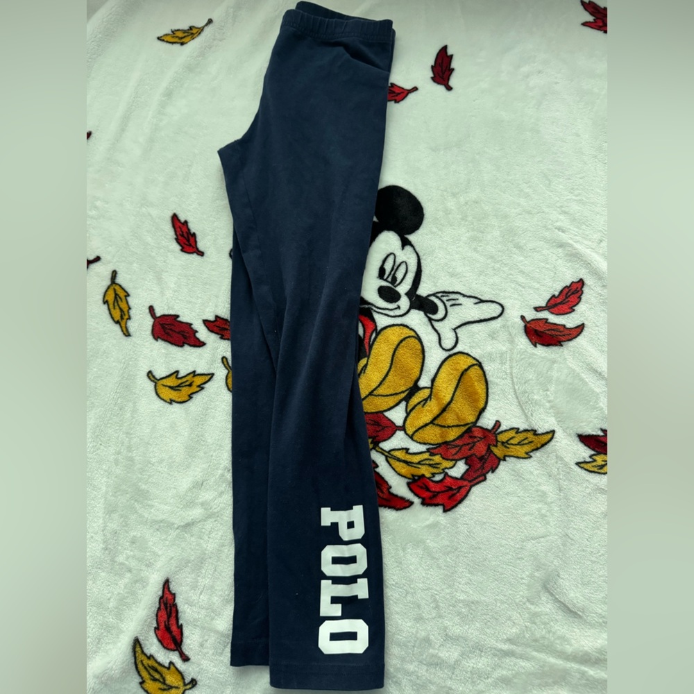 Girls Ralph Lauren Polo Dark Blue leggings size 8/10